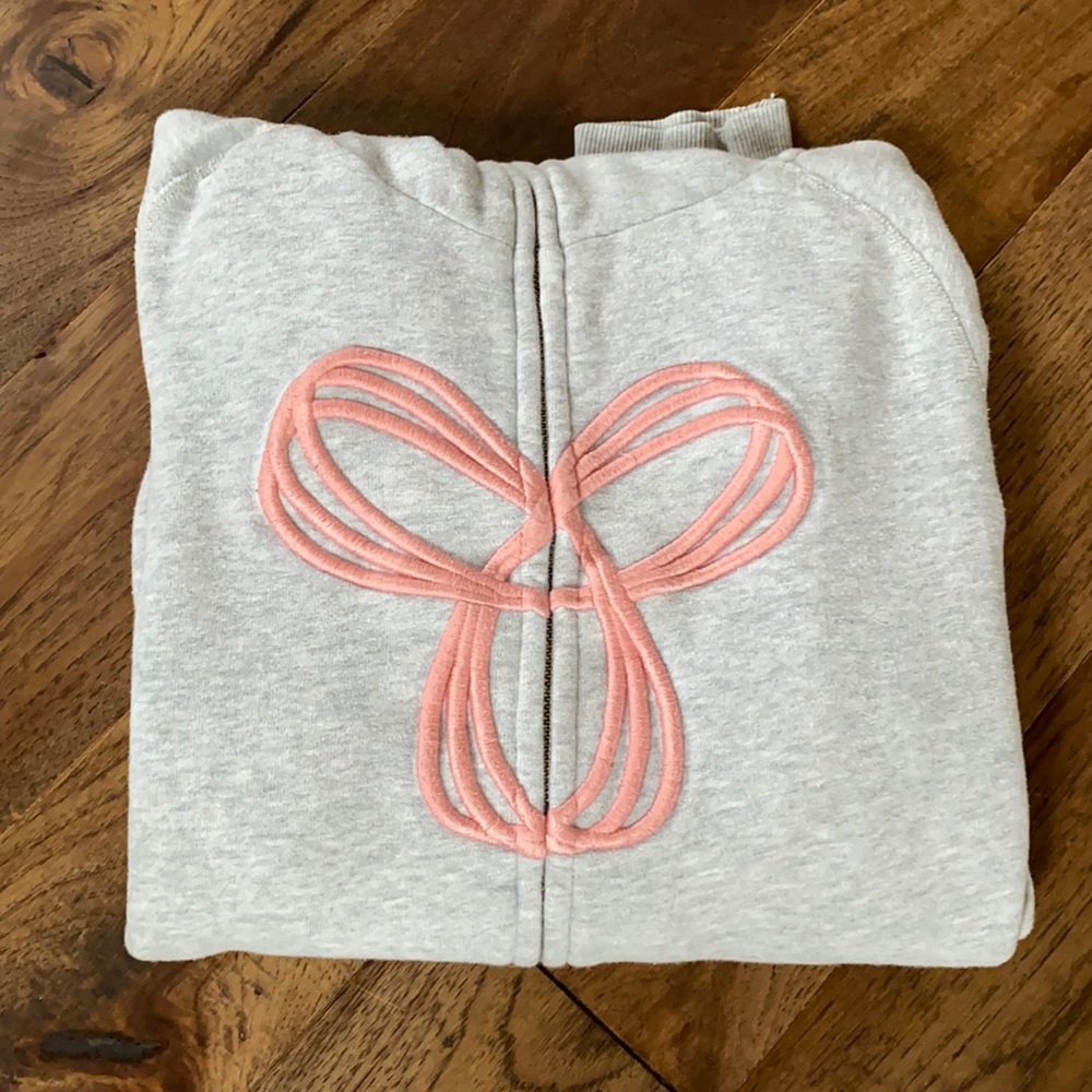 TNA Grey & Pink Logo’s Hoodie, Light Heather Grey S